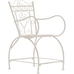 Clp - chaise de jardin robuste avec design arrondi dans diff�rentes couleurs colore : cr�me antique