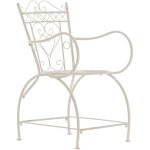 Clp - chaise de jardin robuste avec design arrondi dans diff�rentes couleurs colore : cr�me antique
