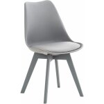 Clp - chaise de salle � manger / cuisine linares gris / gris plastique