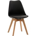Clp - chaise de salle � manger / cuisine linares noir plastique