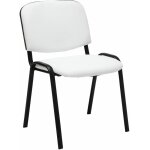 Clp - chaise visiteur ken similicuir blanc