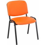 Chaise visiteur ken similicuir orange