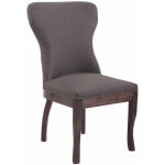 Clp - fauteuil de tissus baroques modernes couleur : gris fonc�