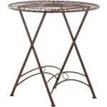 Clp - lgant table extrieure finement dtaille en mtal dans diffrentes couleurs colore : antique ...