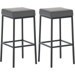 Clp - r�glez 2 tabourets de bar montr�al en gris, schwarz
