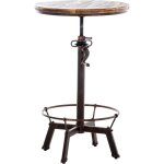 Clp - table exclusive avec un design industriel en métal et haut en bois différentes couleurs colore ... Clp - table exclusive avec un design industriel en métal et haut en bois différentes couleurs colore ...