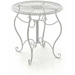Clp - table jardin rustique de style rustique table basse de différentes couleurs couleur : blanc antique ... Clp - table jardin rustique de style rustique table basse de différentes couleurs couleur : blanc antique ...
