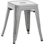 Tabouret armin argent