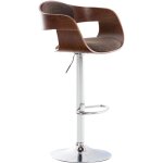 Clp - tabouret de cuisine kingston en noyer / tissu marron Clp - tabouret de cuisine kingston en noyer / tissu marron