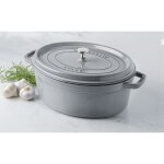 Cocotte en fonte Émaillée avec couvercle, tous feux dont induction, 5 à 6 personnes, ovale, 31 cm, 5, ... Cocotte en fonte Émaillée avec couvercle, tous feux dont induction, 5 à 6 personnes, ovale, 31 cm, 5, ...