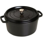 Cocotte en fonte �maill�e avec couvercle, tous feux dont induction, 5 � 7 personnes, ronde, 28 cm, 6, ...