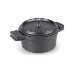 Cocotte noire ronde alu fondu 28 cm - lacor