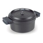 Cocotte noire ronde alu fondu 28 cm - lacor
