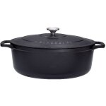 Cocotte ovale en fonte maille 35cm noir - chasseur - puc473501