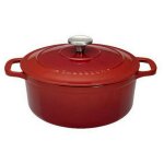 Cocotte ronde en fonte maille 22cm rubis sublime - chasseur - puc472258