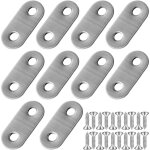 Code plat � angle droit de 10 pi�ces avec 20 vis, support m�tallique en bois, connecteur d'angle de support ...