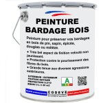 Peinture bardage bois rouge basque - 5 l - codeve bois - ral 3004 - rouge pourpre - pour la protection ...