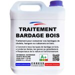 Traitement bardage bois - 5 l - codeve bois - pour la protection de votre bardage, chalet ou cabanon ...