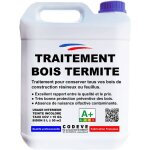 Traitement bois terrasse - 20 l - codeve bois - pour la protection d'un bord de piscine, terrasse ou ...