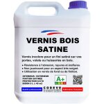 Codve bois - vernis satine bois - 5 l - codeve bois - pour un aspect de finition satin sur un bardage, ...