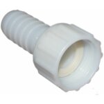 Raccord cannelé polyamide écrou libre femelle 20 x 27 pour tuyau 19 mm Raccord cannelé polyamide écrou libre femelle 20 x 27 pour tuyau 19 mm