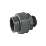 Raccord union 3 pi�ces femelle / male en pvc � a: 25mm � b: 3 / 4''