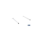 Lot de 2 supports longs pour �tendoirs muraux pliants, longueur 50, 5 cm, en acier (cordes non incluses) ...