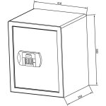 Coffre - fort �lectronique cfe4 60l - heracles - i - cfe4