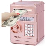 Coffre - fort �lectronique pour distributeur automatique de billets adapt� aux enfants, rose
