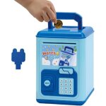 Coffre - fort enfant, bo�te � monnaie �lectronique, amusante et musicale pour id�e cadeau anniversaire ...