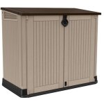 Coffre a' outils abri de jardin en re'sine avec double porte et plancher inclus - keter