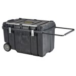 [jamais utilise] coffre  outils tanche de chantier mobile stanley fatmax 240l avec poigne tlescopique ...