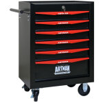 Coffre � outils m�tal 6 tiroirs roulements billes organisateur noir et rouge