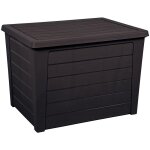 Eda - coffre de rangement baya - 160 l - gris fonc