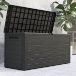 Deuba - casaria® coffre de rangement anthracite 280 l poignées latérales malle de rangement intérieur ... Deuba - casaria® coffre de rangement anthracite 280 l poignées latérales malle de rangement intérieur ...