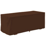 Coffre de rangement �tanche pour terrasse 123x62x55cm, housse de protection anti - uv (caf�)