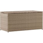 Coffre de rangement extrieur en rsine tresse london