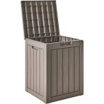 Coffre de rangement pour jardin en polypropyl�ne 46 x 58 cm meuble d'ext�rieur taupe medellin