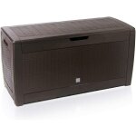 Deuba - coffre de rangement malle 310 litres stockage coussins avec roulettes extrieur jardin modle ...