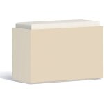 Coffre de rangement rectangulaire en résine 80x35 cm mod. roomy blanc Coffre de rangement rectangulaire en résine 80x35 cm mod. roomy blanc