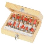 Coffret de 12 fraises  dfoncer tct 1 / 2  - 1 / 2