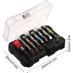 Coffret de 15 embouts de per�age, de vissage et de tournevis � percussion pour bois, m�tal, acier et ...