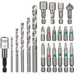 Coffret 22 accessoires einhell pour perceuse - visseuse - embout hexagonal 1 / 4' - 49108806