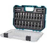 Coffret de 22 fraises � bois sur tige de �8 mm pour d�fonceuse makita d - 74784