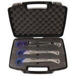Coffret de 3 cls  cliquet lgre pour raccords pk / sk de 1 / 2'', 3 / 4'' et 1  - henco