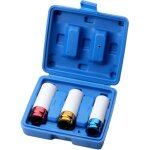 Coffret 3 douilles impact (17 - 19 - 21 mm) pour cl� � choc 1 / 2 . coffret embouts de serrage pour jantes ...