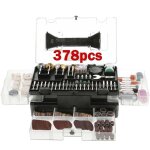 Coffret de 378 accessoires d'outils rotatifs universels pour polissage per�age meulage sculpture coupe ...