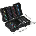 Coffret de 45 embouts de per�age, de vissage et de tournevis � percussion pour bois, m�tal, acier et ...