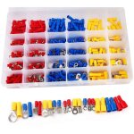 Coffret 480 ensemble de connecteurs de cable � sertir, cosses � sertir isol�es, raccord rapide electrique ...