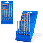 Coffret de 6 forets � percussion sds plus wadfow pour b�ton et ma�onnerie, usage intensif